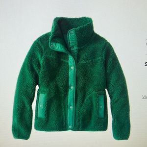 IXL- Emerald green LLBean Sherpa Fleece Jacket